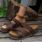 Marley – Woven Platform Sandals